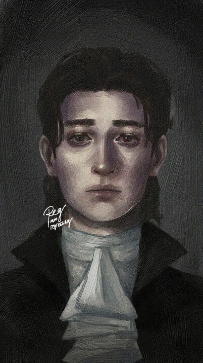 The Ghost, 2026, Digital Commission for The Librarian and the Ghost written by Laura Elaine Allen.